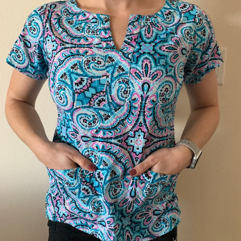 Vera Bradley scrub shirt.